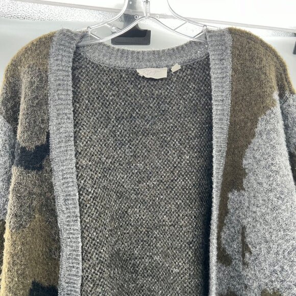 RD Style Women's Camouflage Cardigan Open Front Long Sleeve Size Large - Picture 2 of 9